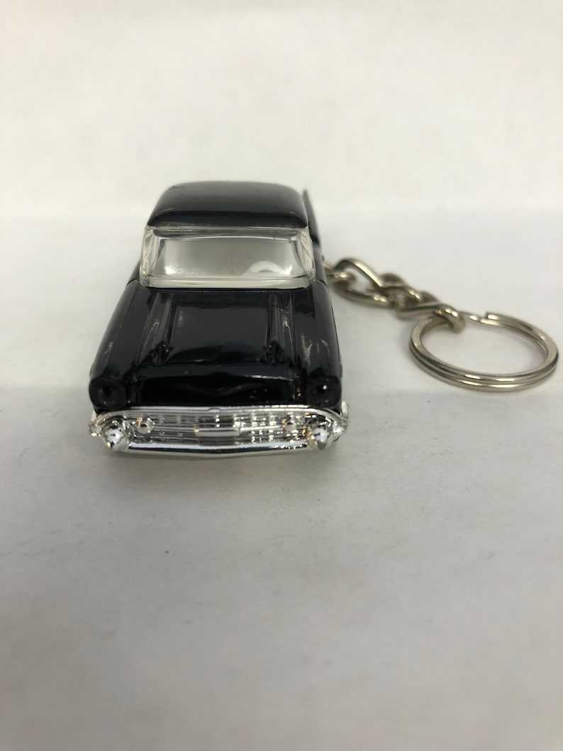 1957 Chevy Bel Air Keychain Key Ring and chain chrome
