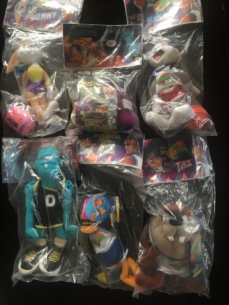 McDonald's COMPLETE SET OF 6 Space Jam Plush Toys | Etsy