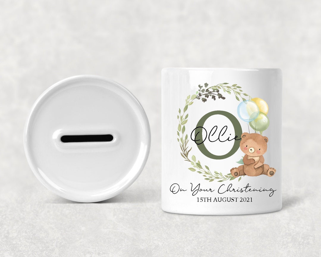 Personalised Christening Money Boxpersonalised Money Box Etsy UK