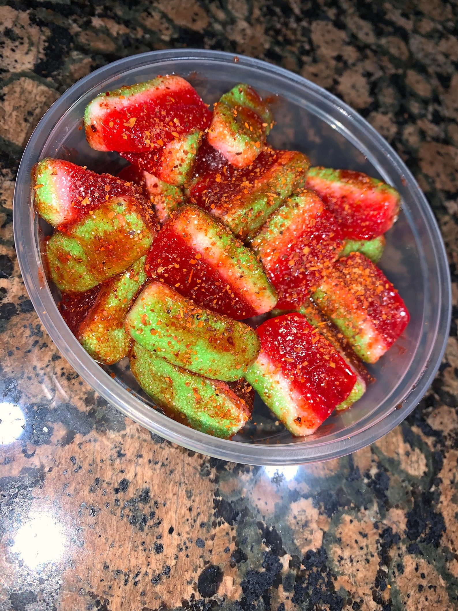 Spicy Big Watermelon Slices Gummies / Chamoy Tajin Covered Etsy