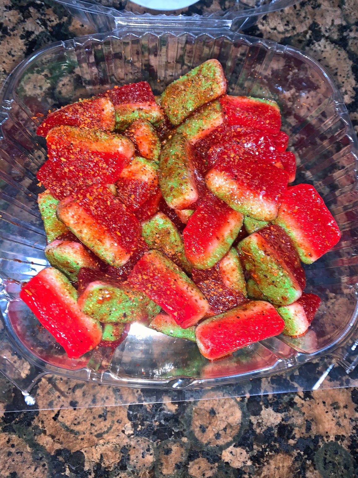 Spicy Big Watermelon Slices Gummies / Chamoy Tajin Covered Etsy
