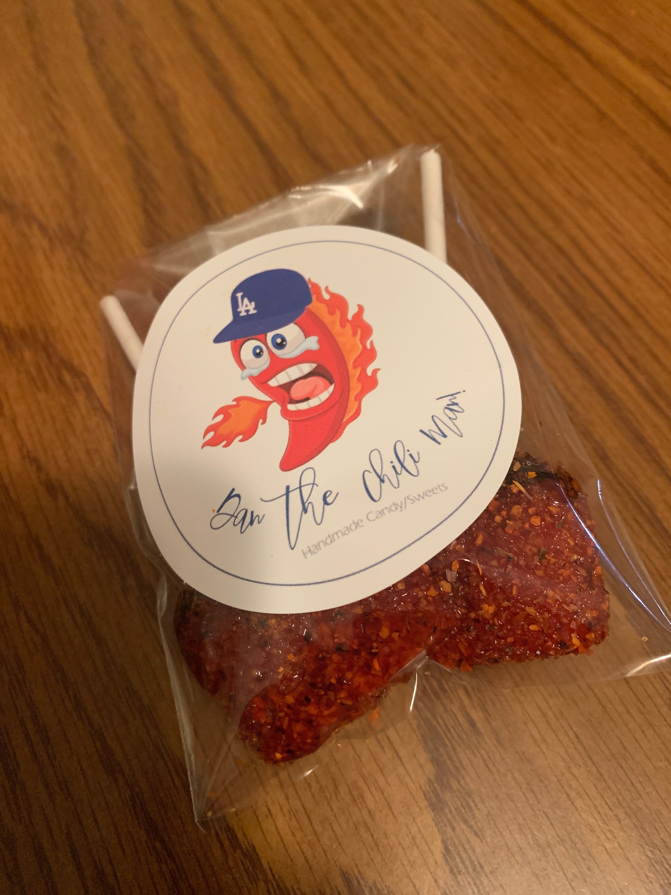 Spicy Watermelon Lollipop Chamoy Tajin Covered Mexican Chile Etsy