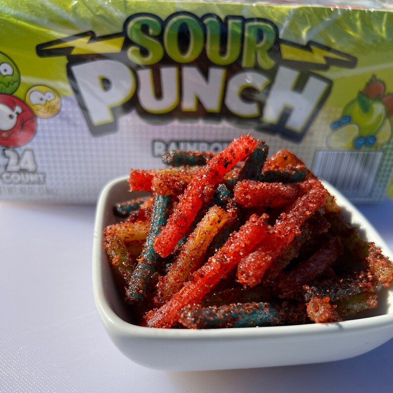 Chamoy Chile Sour Punch Straws Chamoy Candy Tajin Candy Etsy