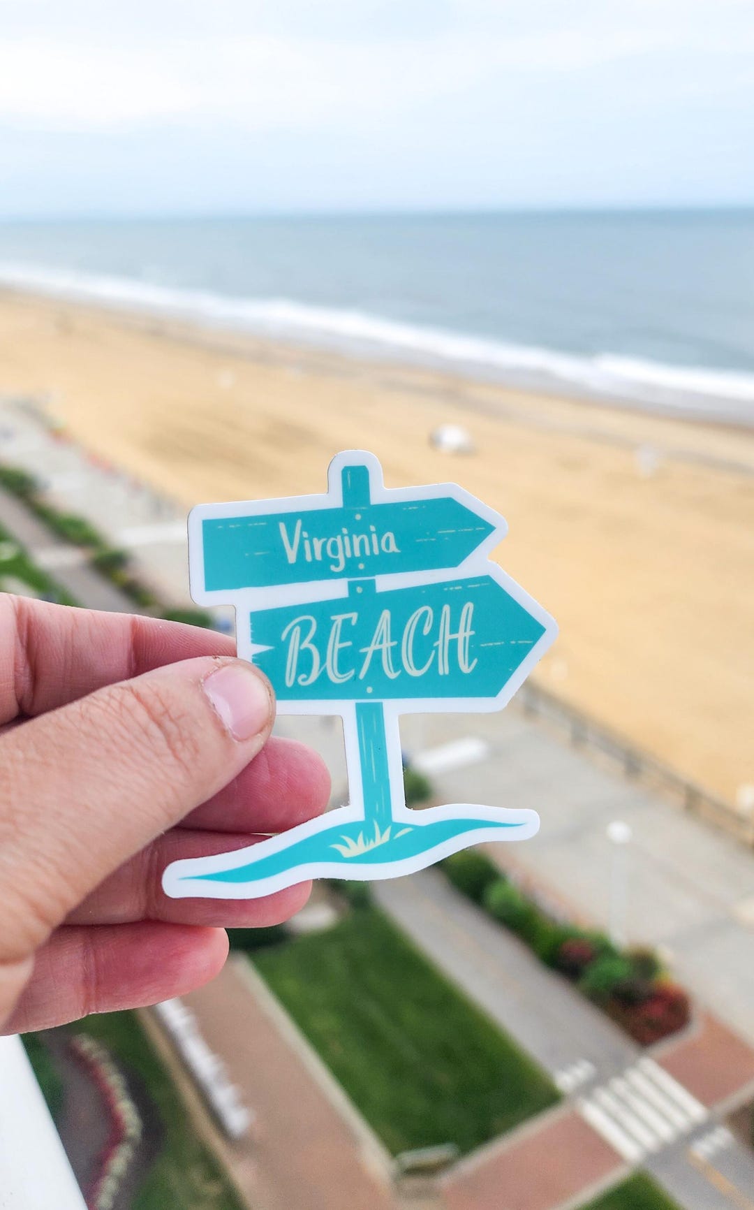 Virginia Beach Sign Sticker - Etsy