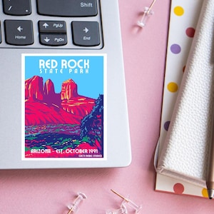 Red Rock State Park Sedona Arizona Sticker, Bell Rock Sedona Sticker, Arizona State Sticker, Sedona gift for visitor