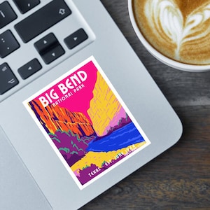 Big Bend National Park Texas Sticker, National Park explorer, National Park lover, Rio Grande Texas, Big Bend visitor sticker