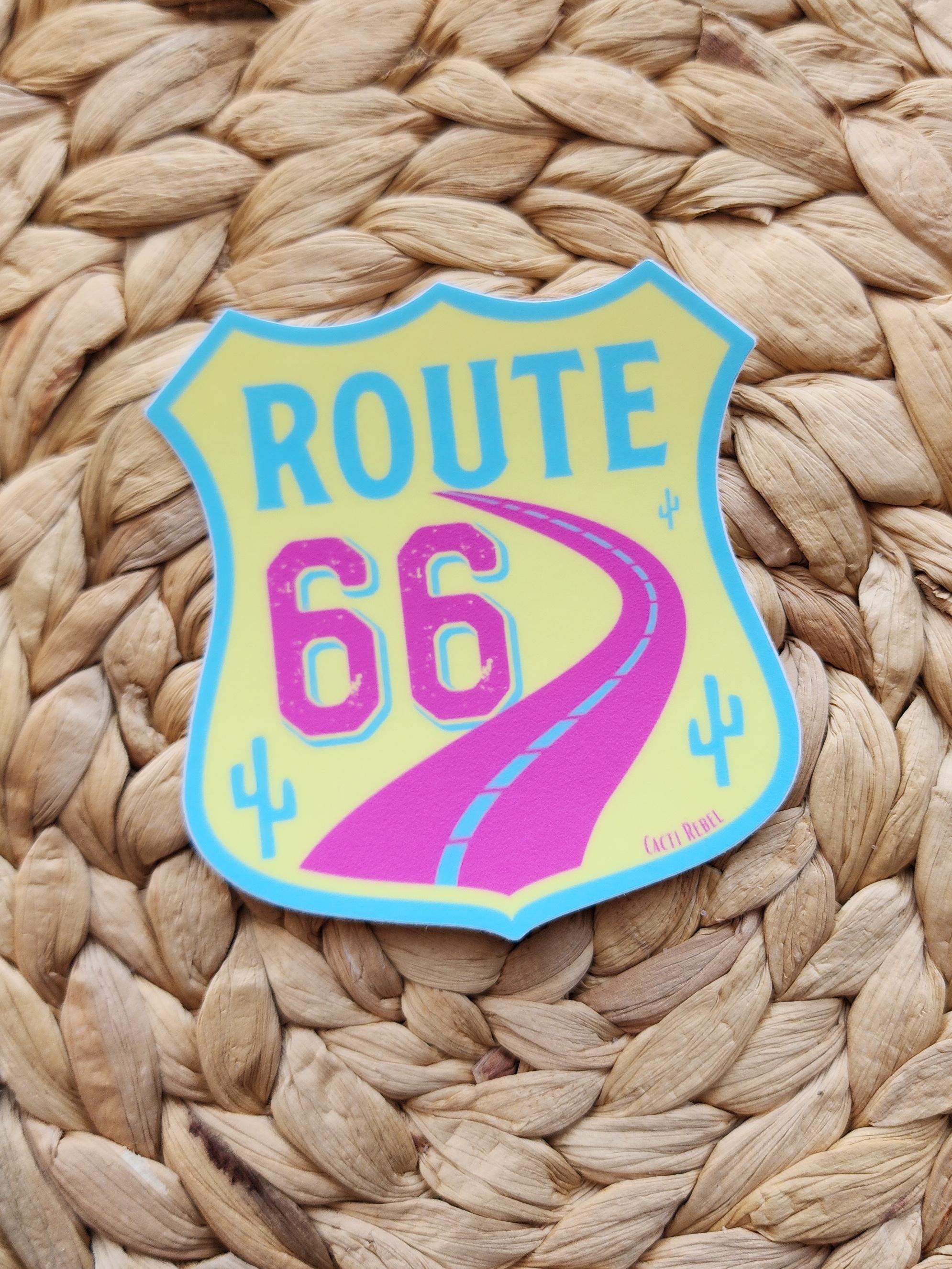 Route 66 Sticker: Mother Road Vinyl Sticker - Weatherproof - Etsy