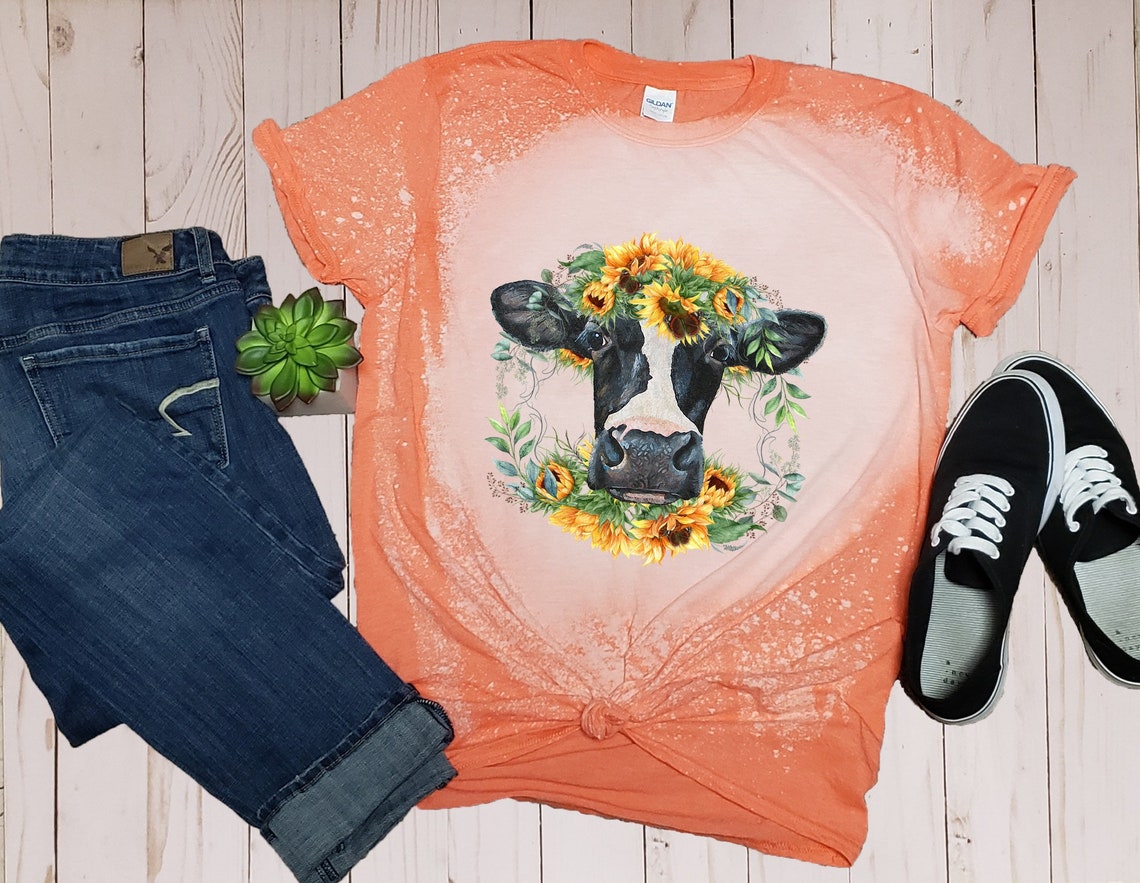 Cow shirt/ cow/ graphic tee/ tshirt Etsy