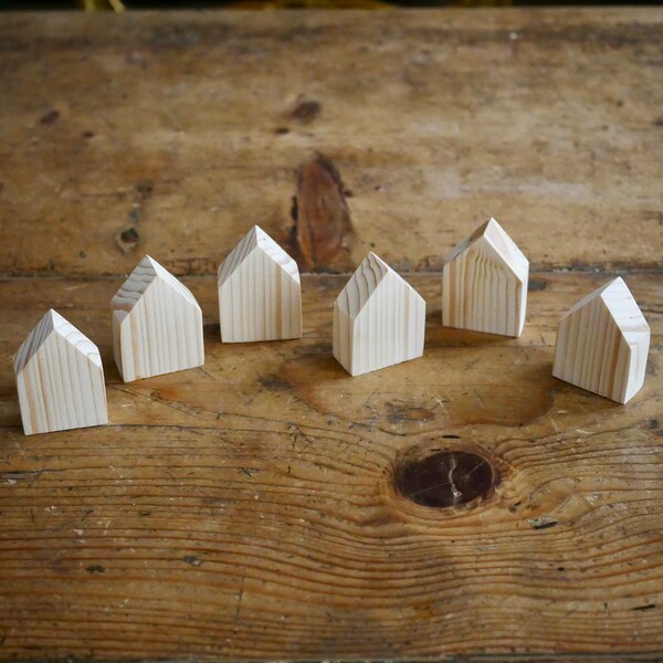 Petites Maisons en Bois, Maisons Inachevées, Maisons à Peindre, Miniatures .