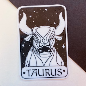 Taurus Sticker | Zodiac Sign | Ox | Waterproof |