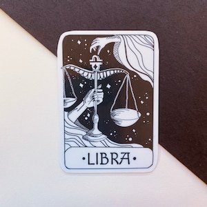 Libra Sticker | Zodiac Sign | Scales | Waterproof |