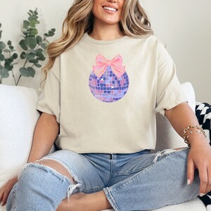 Disco Ball Retro Trendy Baby Tee, Coquette T-shirt, Vintage Tee, 00s It Girl Style Clothing, Graphic Discoball Vintage Inspired Top