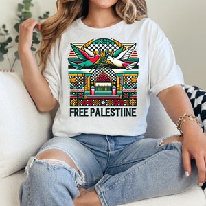 Palästina Shirt freies Palästina Shirt freies Palästina Palästina Sweatshirt palästinensische Flagge Demonstration Shirt Menschenrecht Shirt Gaza Kuffiyeh