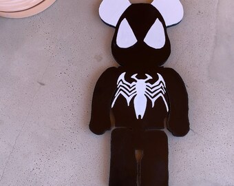 Venom Bear Ziegel Holz Ausschnitt, Marvel Moderne Kunst Dekor