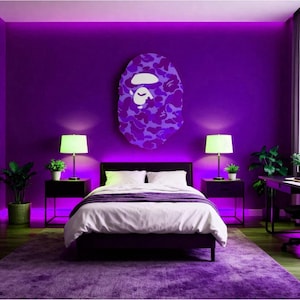 Cuadro decorativo de camuflaje hecho a mano – Pintura urbana pop que marca tendencia. imagen 2
