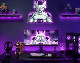 Frieza Dragon Ball Z Wand Kunst | Handgefertigte Holz Ausschnitt | Anime Wohnkultur | Harz-Finish