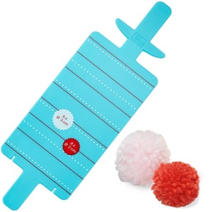 Mini Pompom Maker, Device for making pom-poms, Diameter 2 cm or 3 cm, Knitters Gift, DIY PomPom Kit, Prym Love Mini Pom Pom Maker