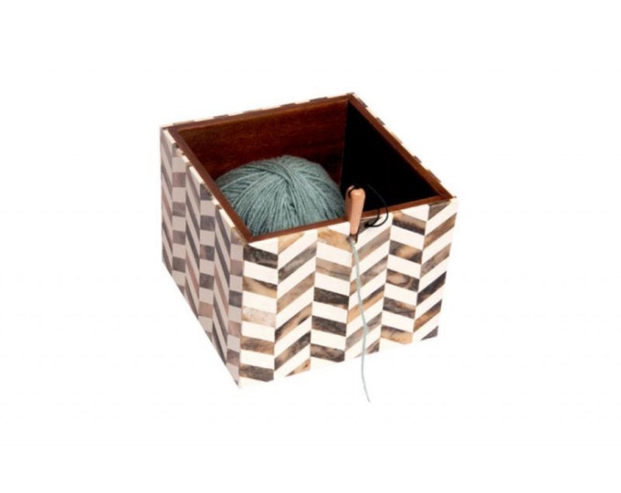 Yarn Box, Yarn Bowl, Yarn Holder, Gift for Knitters, Crochet Tools, Yarn Dispenser