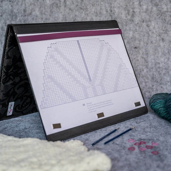 MAGMA Knitting Chart Keeper, Porte-modèles, Porte-graphiques, 2 Options, Cadeau pour les tricoteuses, Knitpro Chart Keeper
