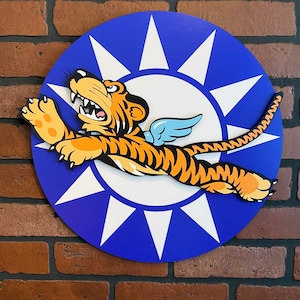 Flyer Tigers WWII Vintage Nose Art Wall Plaque