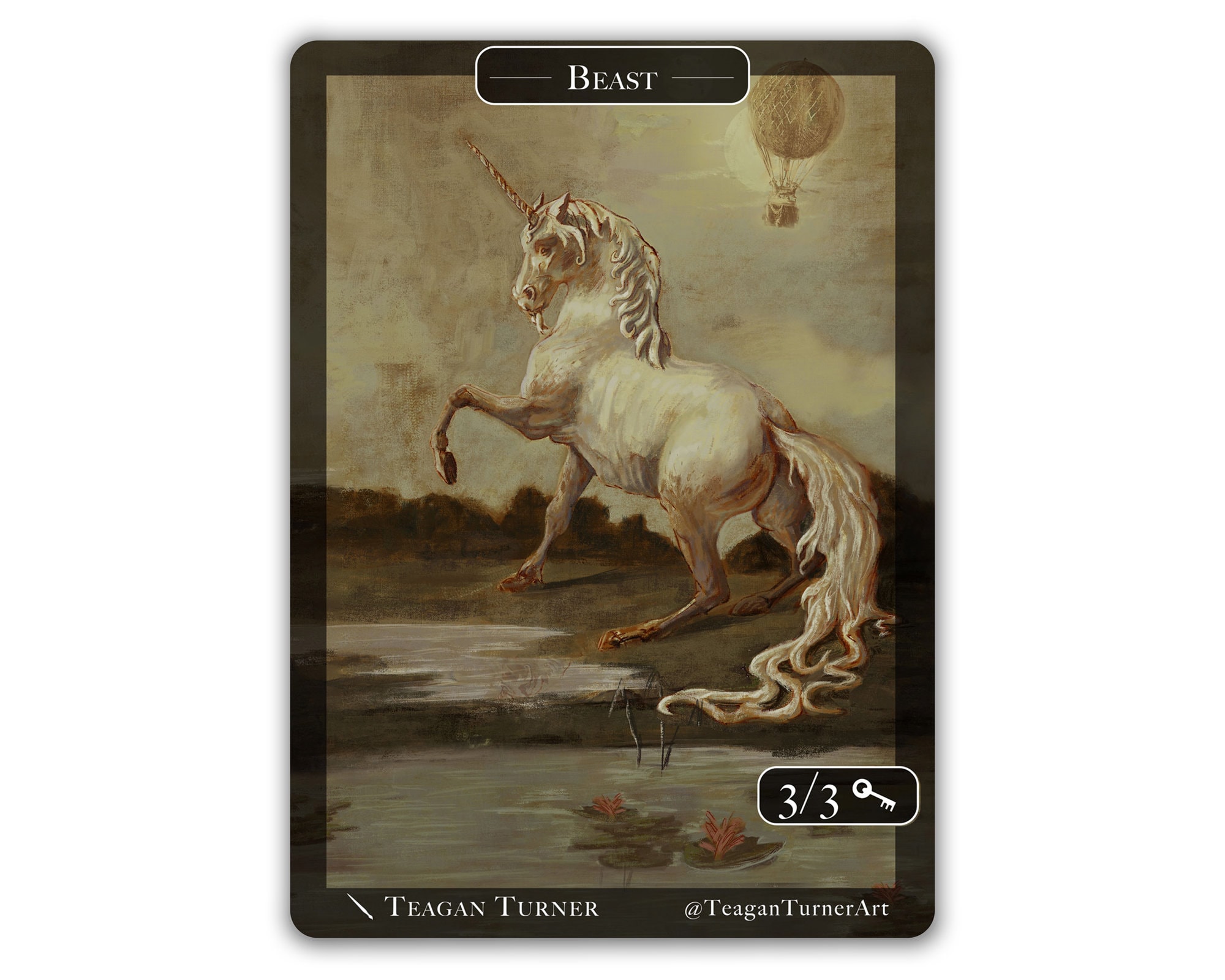 マジック：ザ・ギャザリング - ビースト　トークン　3枚 MTG (マジック・ザ・ギャザリング) の 3/3 ビースト