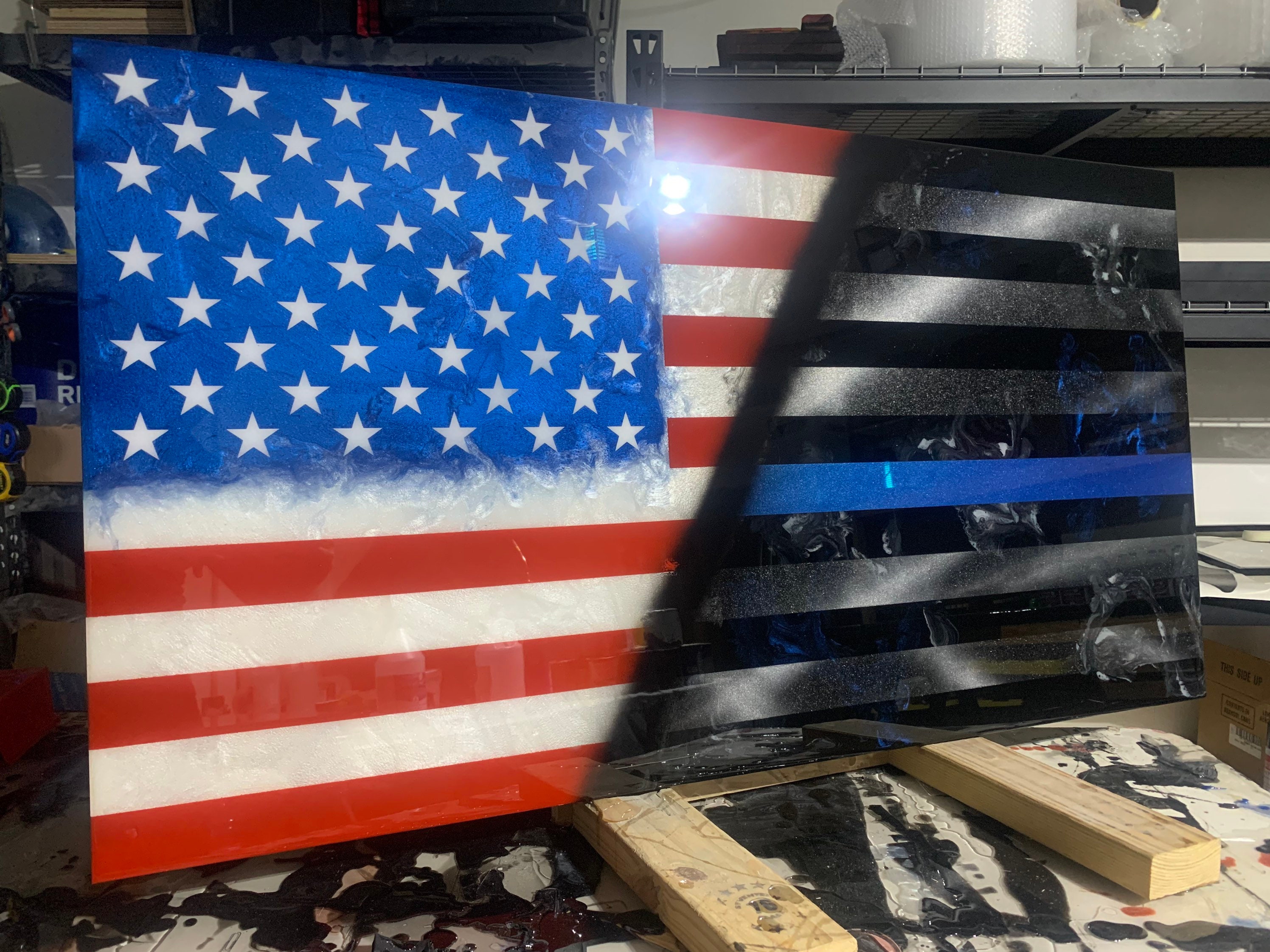 Overachiever Epoxy Flag! - Etsy