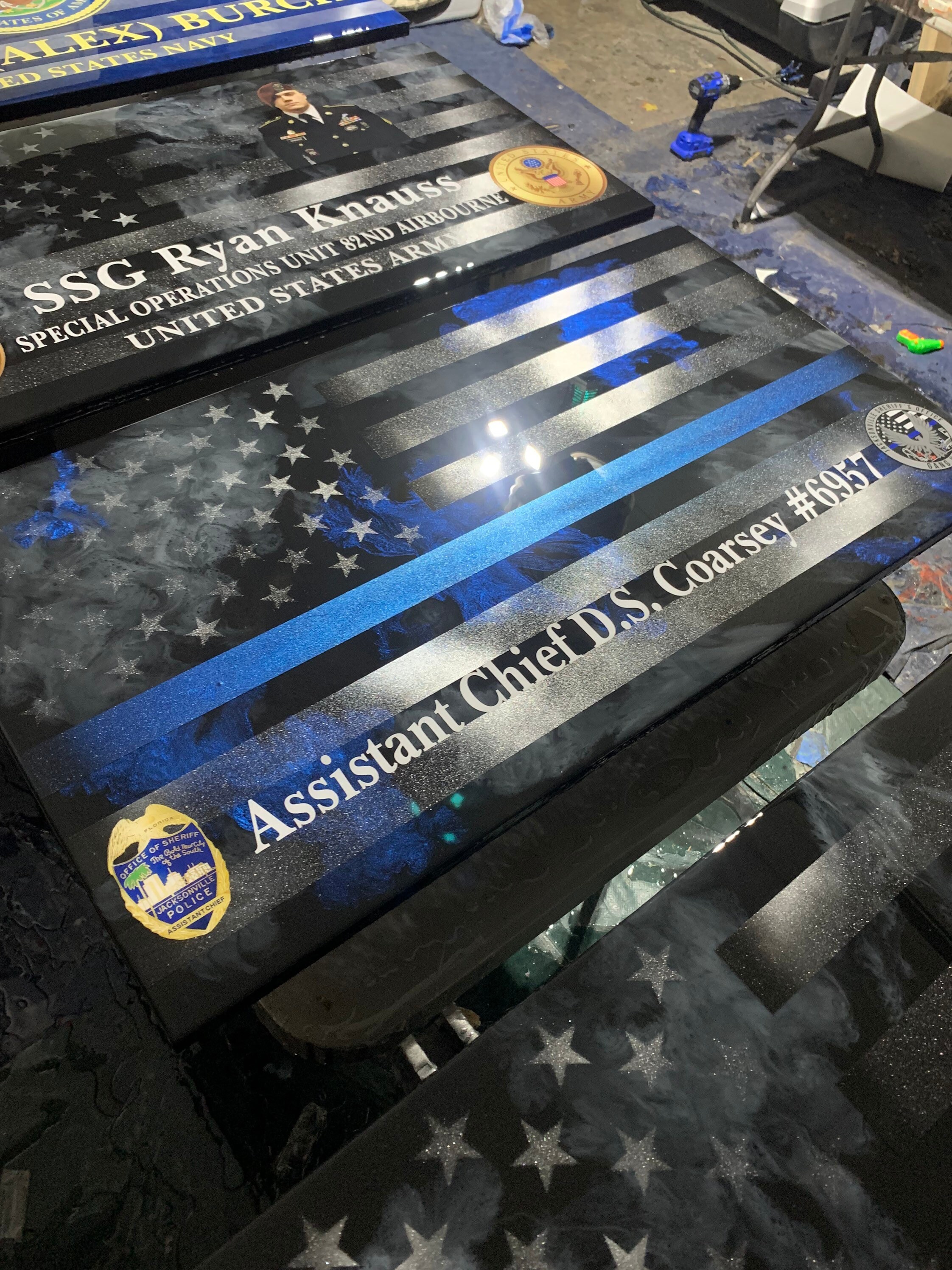 Thin Blue Line Epoxy Flags — Your Site Title