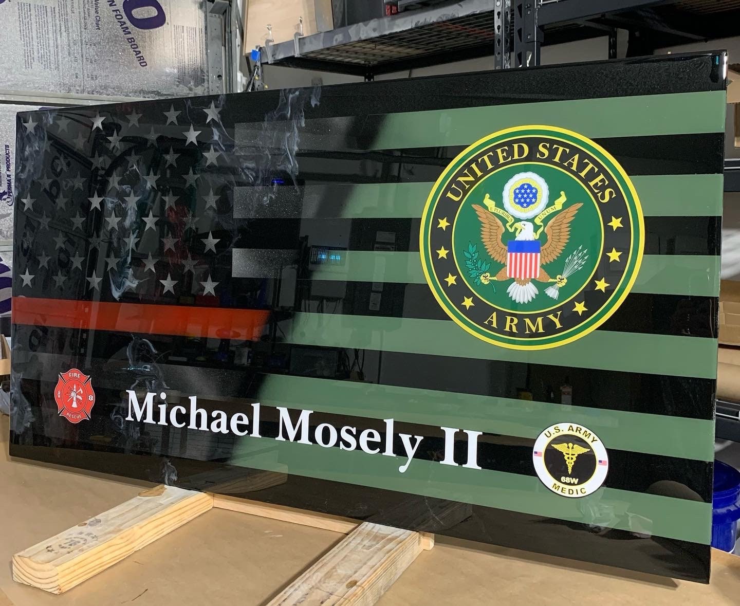 Overachiever Epoxy Flag! - Etsy