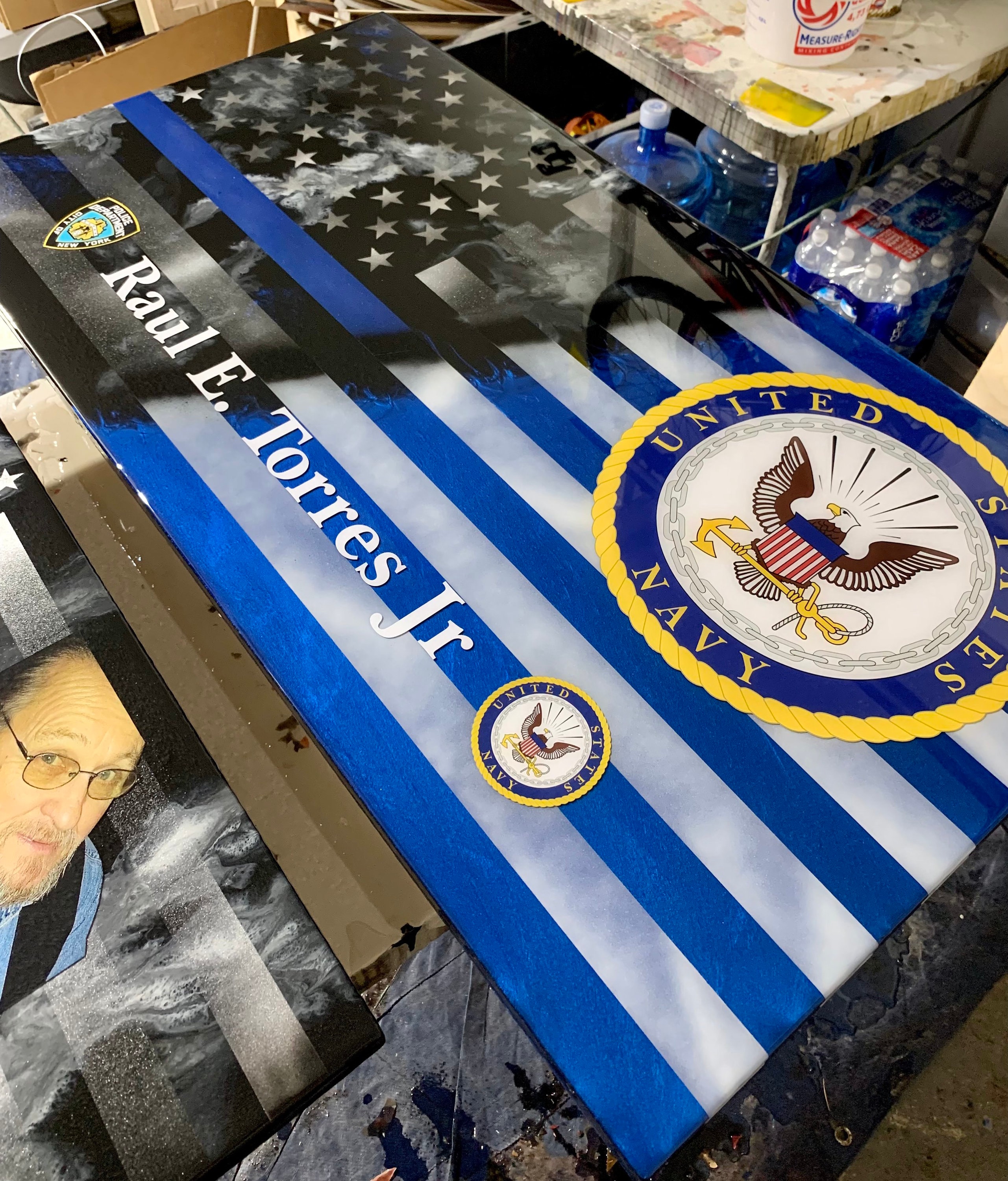 Overachiever Epoxy Flag! - Etsy