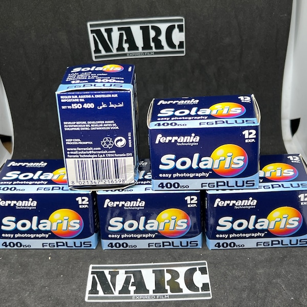 Ferrania Solaris FG Plus 400 expired film 35 film auction for 5 films