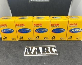Kodak Adventix Ultra 200 APS 40 exp expired film Lot with 5 APS films