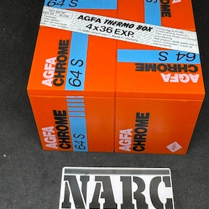 Agfa Chrome 64S Box thermo with 4 35mm Slide film