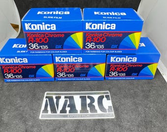 KONICA Chrome R-100 Professional - 35mm film expired film auction for 5 films