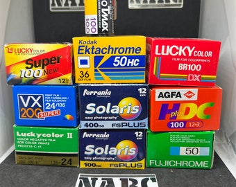 10x 35mm Film Job Lot abgelaufener Film