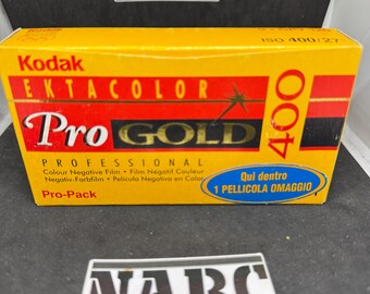 Kodak Ektacolor Pro Gold 400 120 film box with 5 films