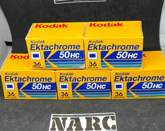 Kodak Ektachrome 50 HC Film Slide color  35mm auction for 5 films