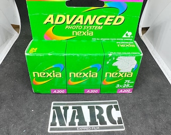 APS Fuji Advanced Nexia A200 expired film  lot with 3 films
