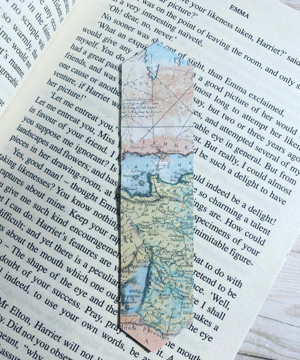 Magnetic Bookmark World Map Pattern - Bookmarks for Books - Magnets ...