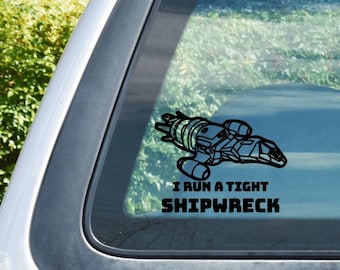 Car Decal Firefly Tight Shipwreck Serenity Leaf on the Wind Browncoats Vinyl Car Decals Funny Car Decals