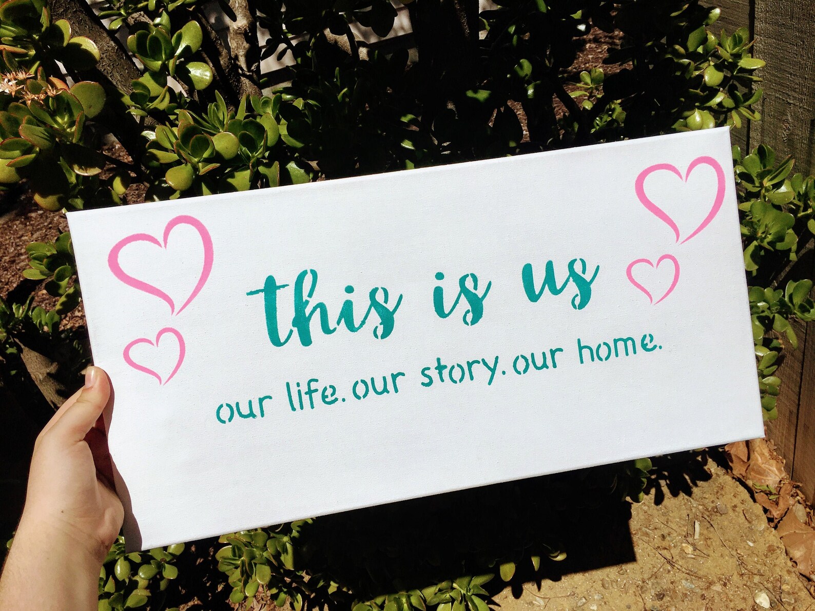 Painting This is Us Painting This is Us Hanging Canvas Etsy