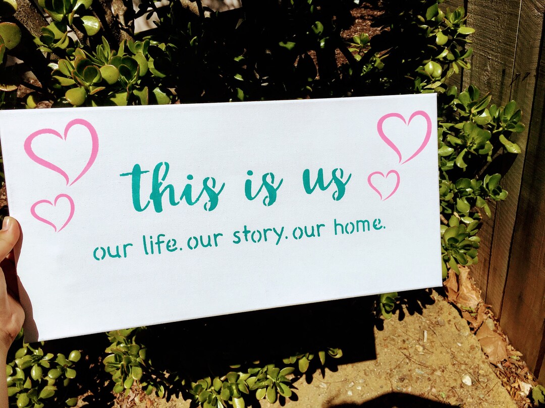 Painting This is Us Painting This is Us Hanging Canvas Etsy