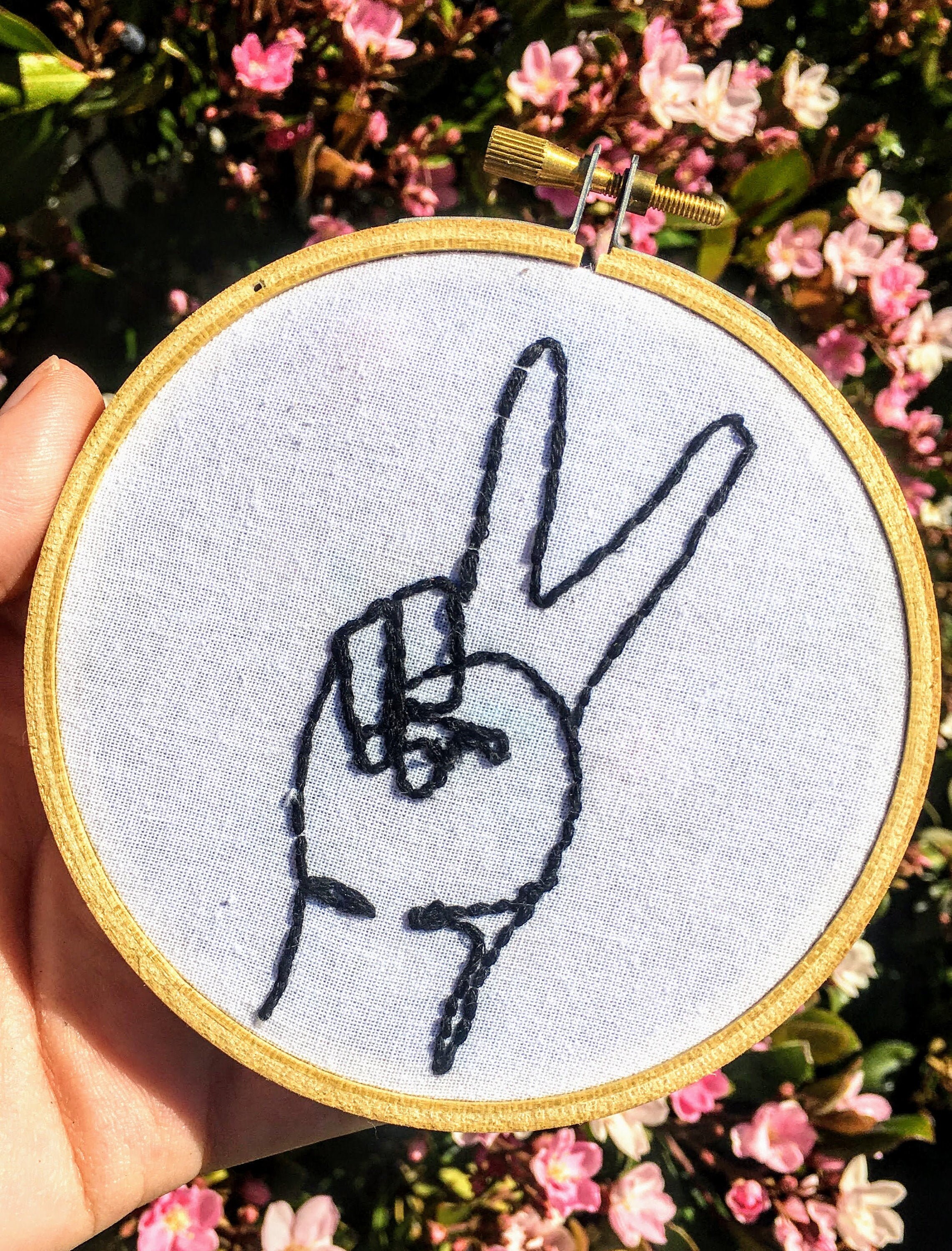 Peace sign embroidery embroidery design embroidery nwcvq  etsy new Peace sign embroidery embroidery design embroidery nwcvq  etsy new