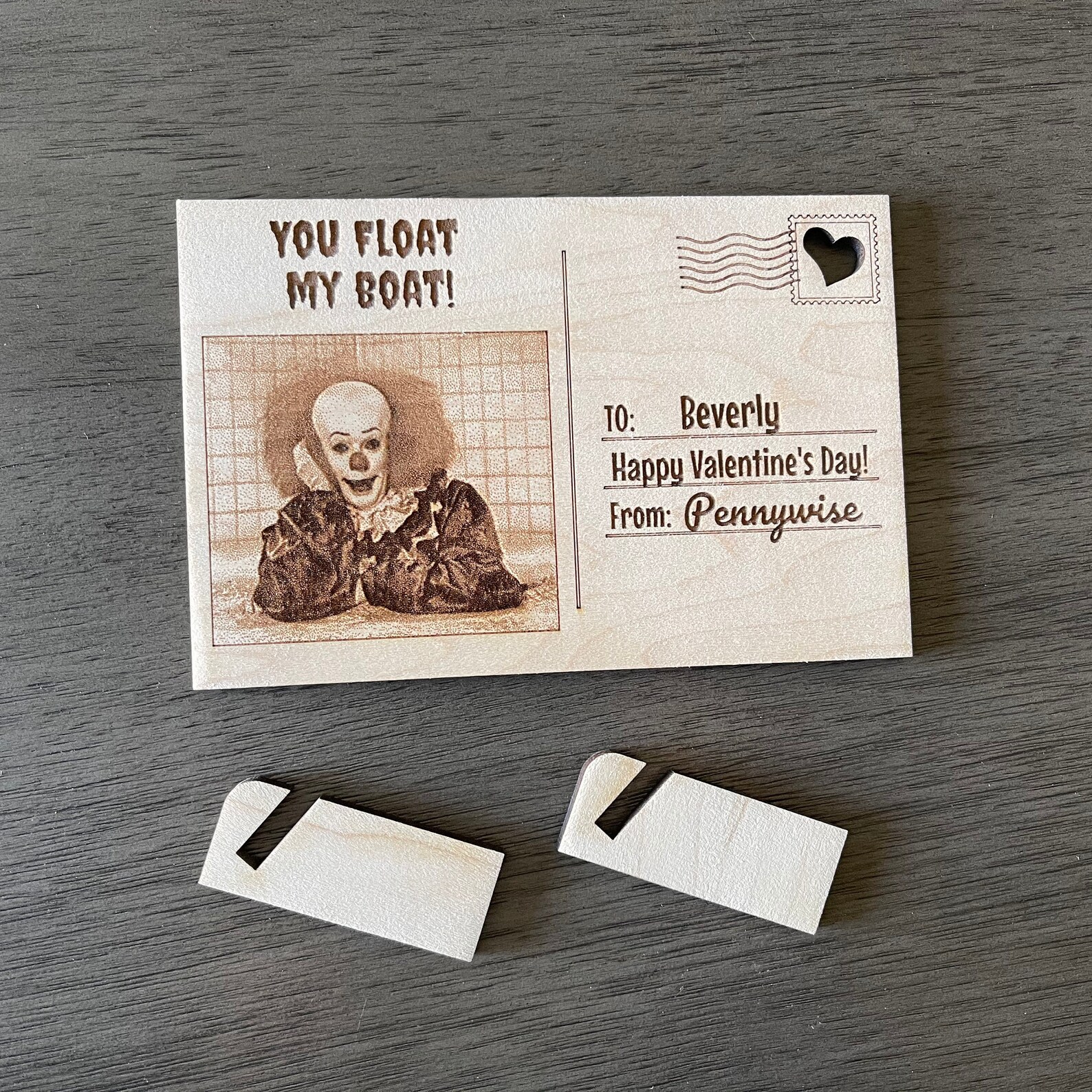 Horror Postcard Pennywise Horror Gifts Birthday Gifts Etsy