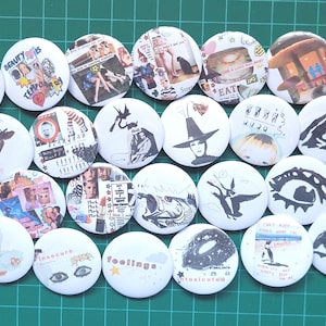 Even More Art Pins!! - pinback buttons featuring original art