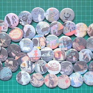 Mehr Kunst Pins !! - Buttons mit original Motiven