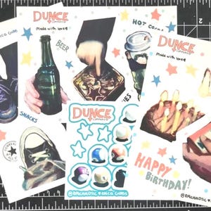 Art Sticker Sheets!! Cool vinyl stickers of my art!