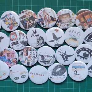 Even More Art Pins!! - pinback buttons featuring original art