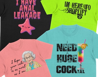 Lelijk T-shirt 4 ontwerpbundel | Lelijk overhemd | Girls Trip Lelijk shirt ruilen | Luchthavenshirtuitdaging | Grappige shirtruil | Overhemdhumor