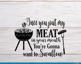 Funny Meat Lover SVG File: Adult Humor Cricut Design (Digital Download