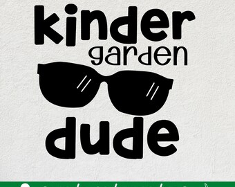 Kinder Garden Dude SVG: Cricut Cut File (Digital Download)